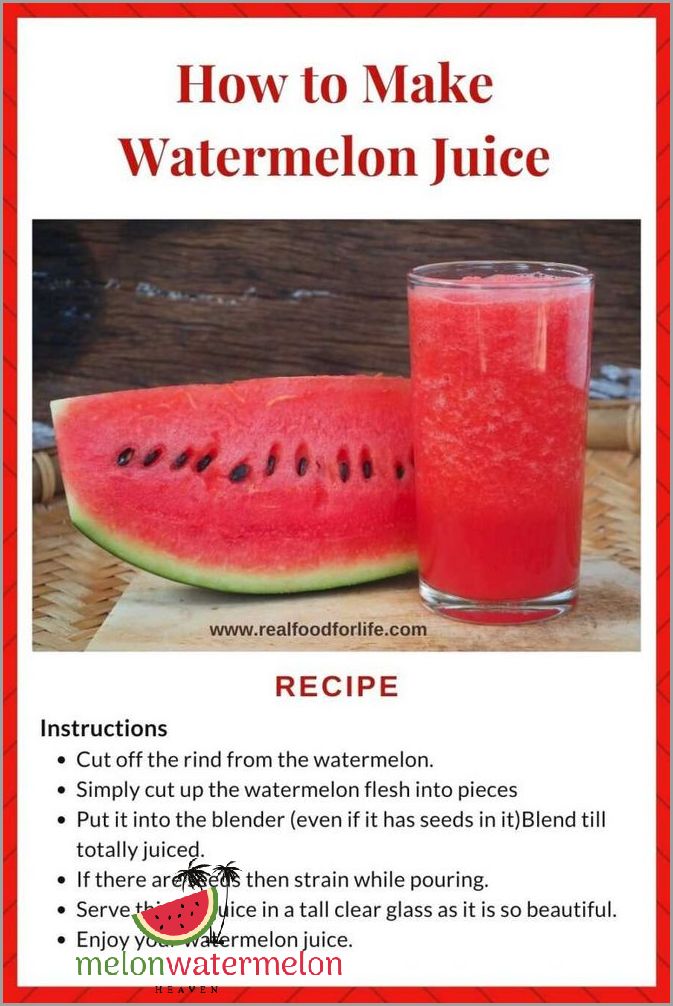 Uncover the secret health benefits of refreshing Watermelon juice you never knew