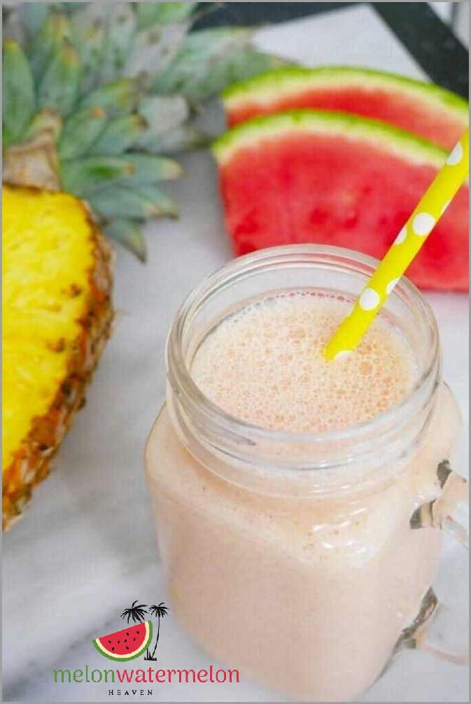 Crank Up Your Summer with this Refreshing Tropical Watermelon Pineapple Smoothie