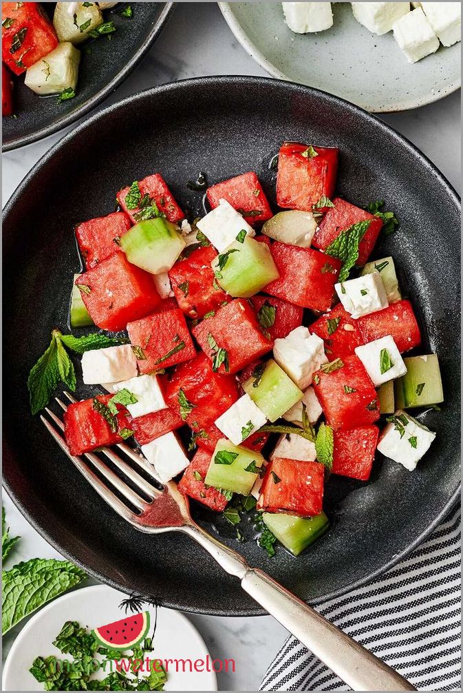 Fresh and tasty watermelon salad - A summer treat that will blow your mind